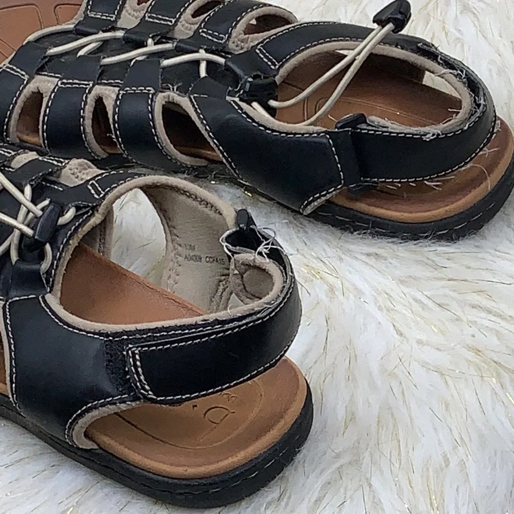 boc black sandals built in lace 10M